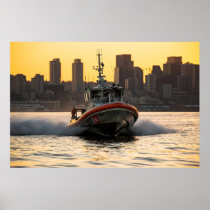 Coast Guard 45-Foot Response Boat Medium Poster