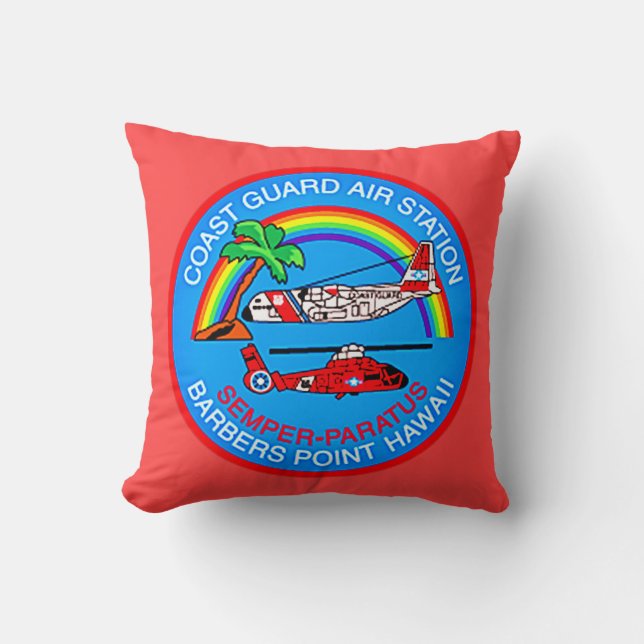 Coast Guard Air Station Barbers Point Hawaii Cushion (Front)