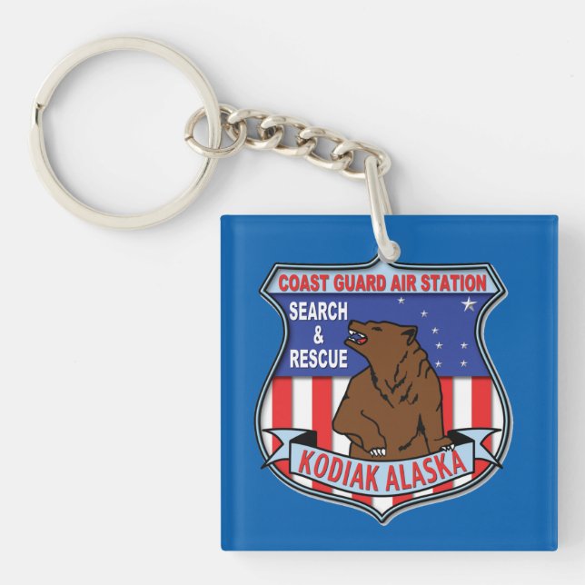 Coast Guard Air Station Kodiak Key Ring (Front)