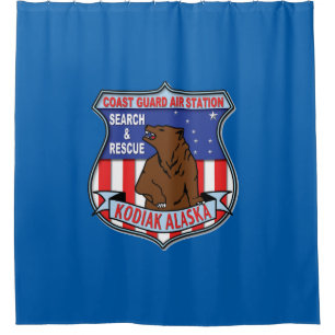 Coast Guard Air Station Kodiak Shower Curtain