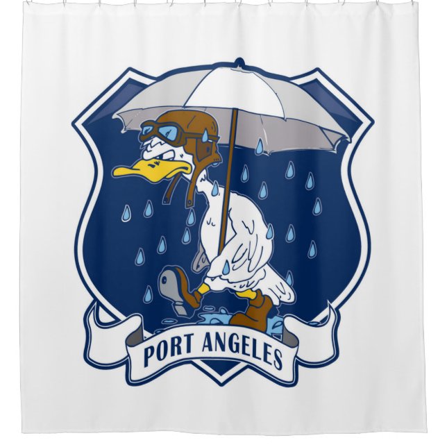 Coast Guard Air Station Port Angeles Shower Curtain (Front)