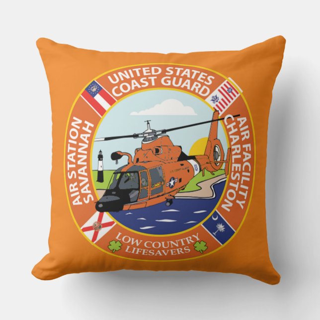 Coast Guard Air Station Savannah Cushion (Front)