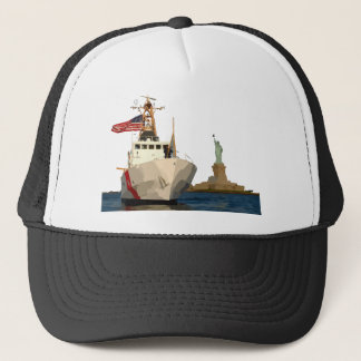 Coast Guard and Statue of Liberty Trucker Hat