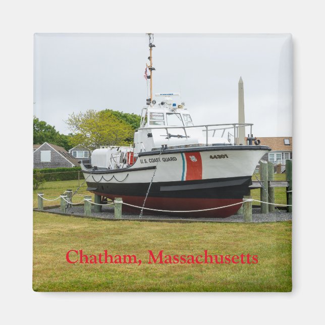 Coast guard boat Chatham Massachusetts Magnet (Front)