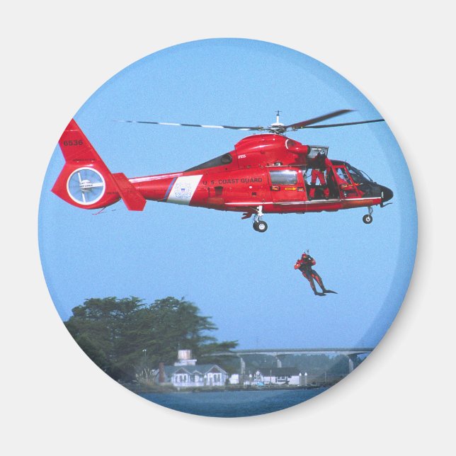 Coast Guard Chopper Magnet (Front)