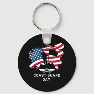 Coast guard day army key ring