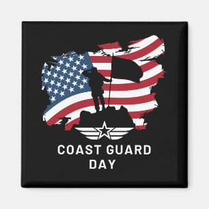 Coast guard day army magnet