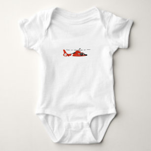 Coast Guard Helicopter Baby Bodysuit