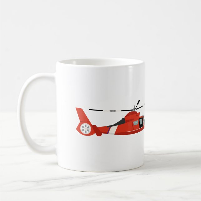 Coast Guard Helicopter Coffee Mug (Left)