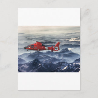 COAST GUARD HELICOPTER POSTCARD