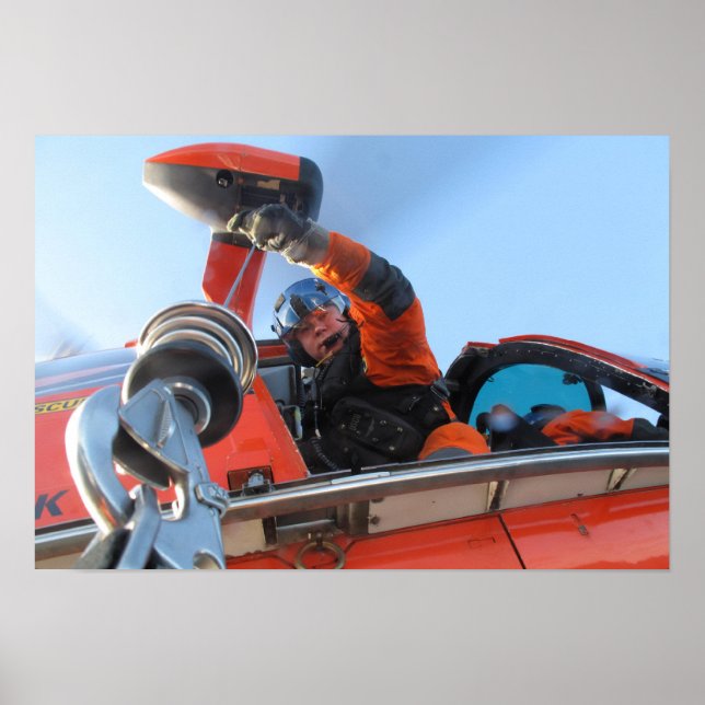 Coast Guard HH-65 Dolphin Helicopter Poster (Front)