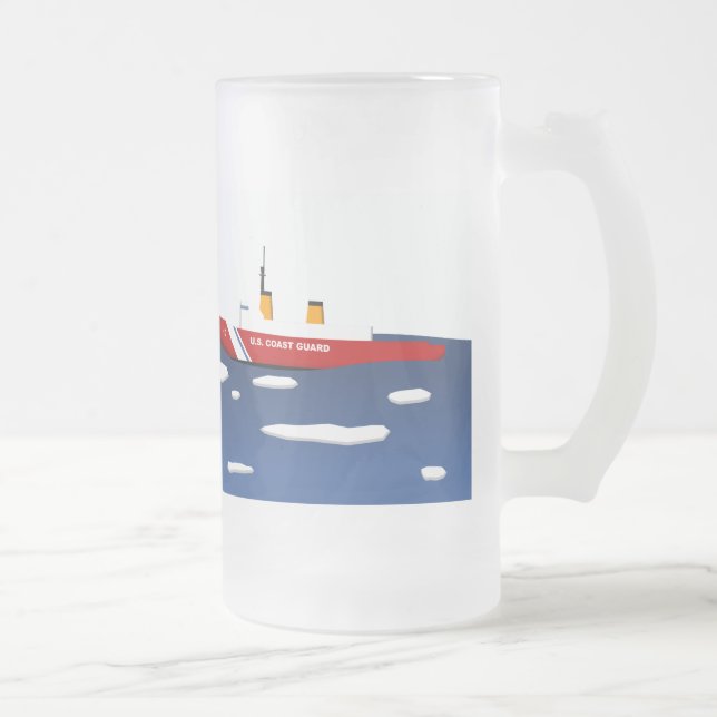 Coast Guard Ice Breaker Frosted Mug (Right)