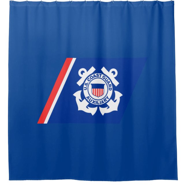 Coast Guard Logo Shower Curtain (Front)