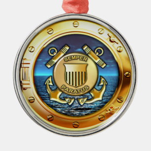 Coast Guard Metal Tree Decoration
