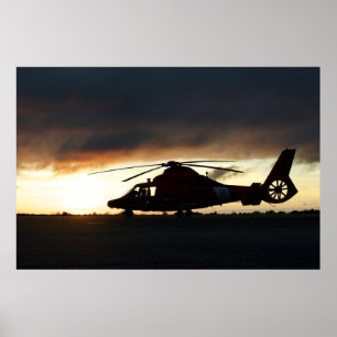 Coast Guard MH-65 Dolphin Helicopter Poster