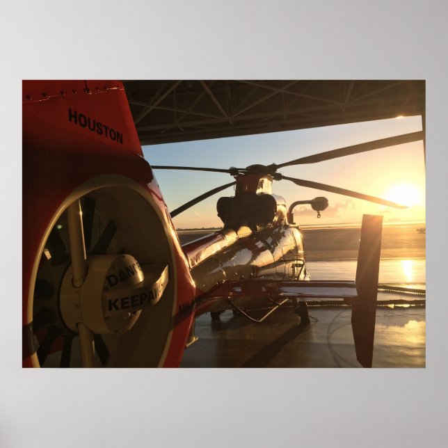 Coast Guard MH-65D Dolphin Helicopter Poster (Front)