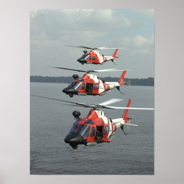 Coast Guard MH-68 Mako Helicopters Poster (Front)