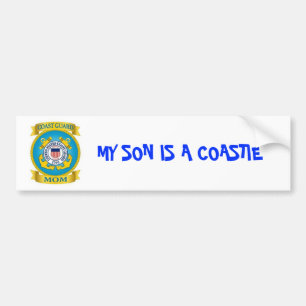 Coast Guard MOM Bumper Sticker