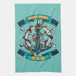 Coast Guard Mum Tea Towel