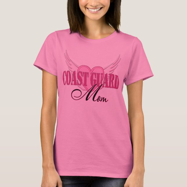 Coast Guard Mum Wings T-Shirt (Front)