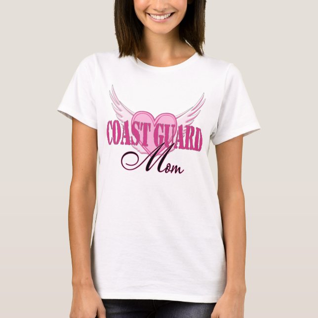 Coast Guard Mum Wings T-Shirt (Front)