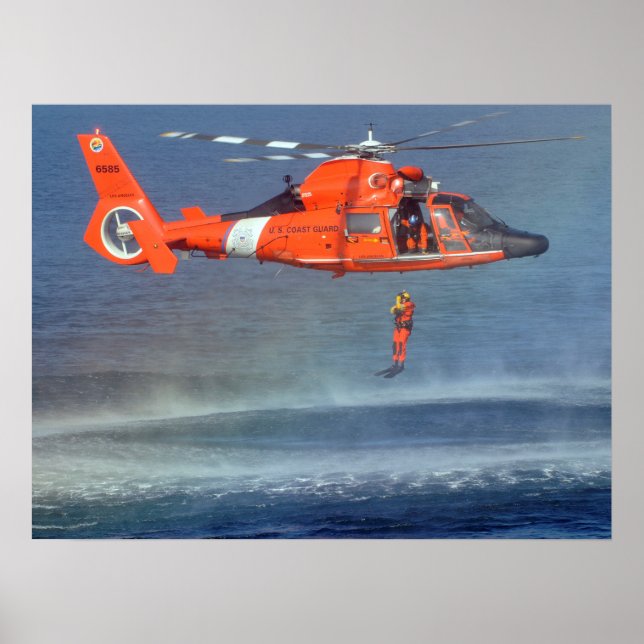 Coast Guard Rescue Swimmer Training Poster (Front)