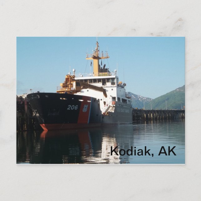 Coast Guard Ship Postcard (Front)
