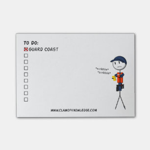 Coast Guard Small To-Do List Post-it Notes