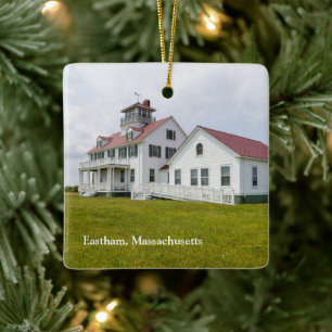 Coast Guard Station Eastham Massachusetts Ceramic Ornament