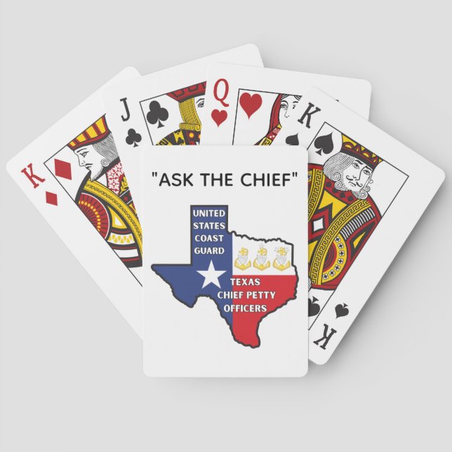 Coast Guard Texas Chief Petty Officers Shirt Playing Cards (Back)
