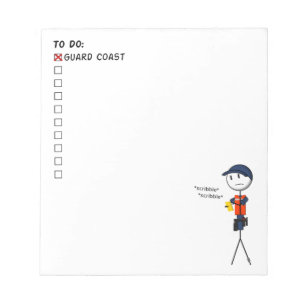 Coast Guard To-Do List Notepad