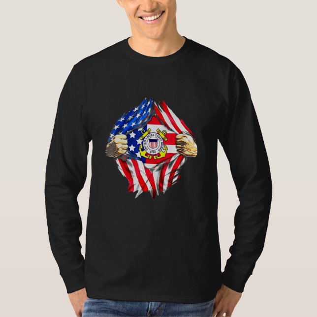 Coast Guard Us Flat T-Shirt (Front)