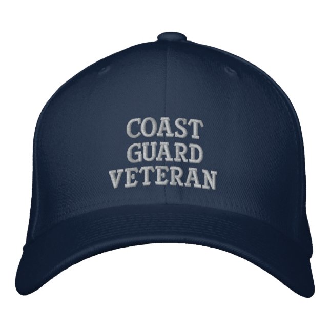 Coast Guard Veteran Embroidered Hat (Front)