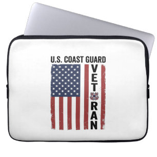 Coast Guard Veteran Flag Vintage Vector Design_1 Laptop Sleeve