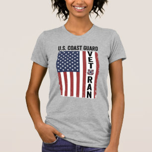 Coast Guard Veteran Flag Vintage Vector Design_1 T-Shirt