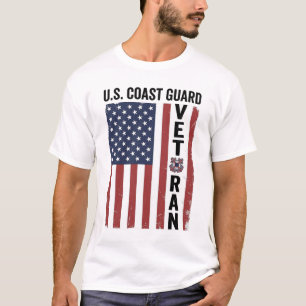Coast Guard Veteran Flag Vintage Vector Design_1 T-Shirt