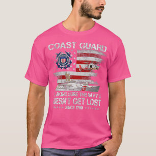 Coast Guard Veteran  USCG American Flag Veterans D T-Shirt