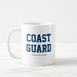 Coast Guard "Warning: Coast" Ceramic Mug