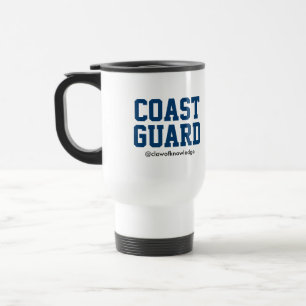 Coast Guard "Warning: Coast" Travel Mug (Female)