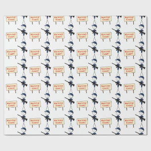Coast Guard "Warning: Coast!" Wrapping Paper