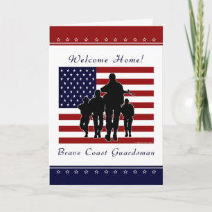 Coast Guard - Welcome Home Guardsman Greeting Card