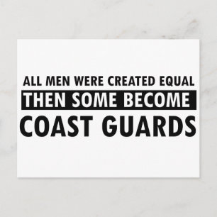 Coast guards designs postcard