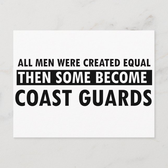 Coast guards designs postcard (Front)