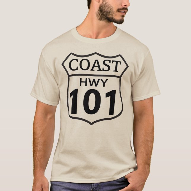 Coast Highway 101 T-Shirt (Front)