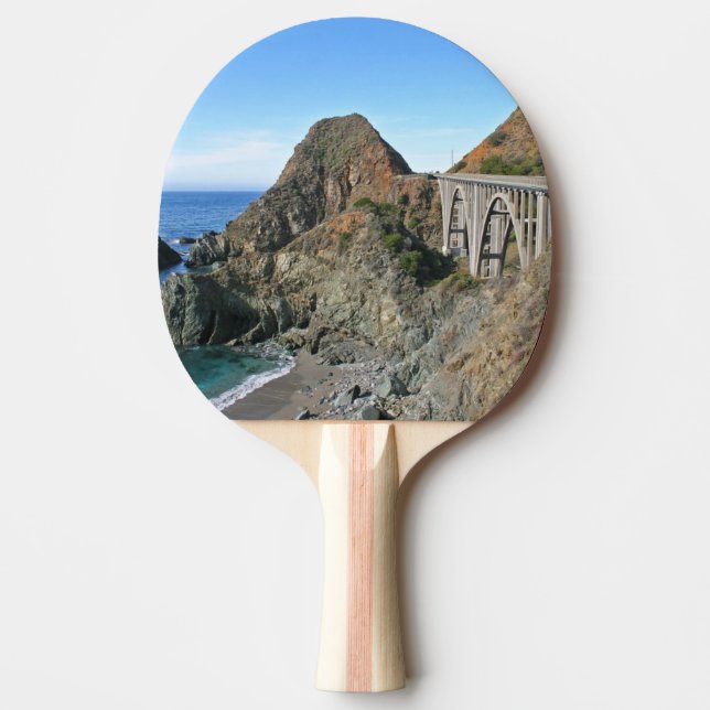 Coast Highway 1 - Big Creek Bridge Ping Pong Paddle (Front)