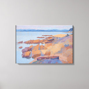 "Coast near Antibes" by Henri Edmond Cross Canvas Print