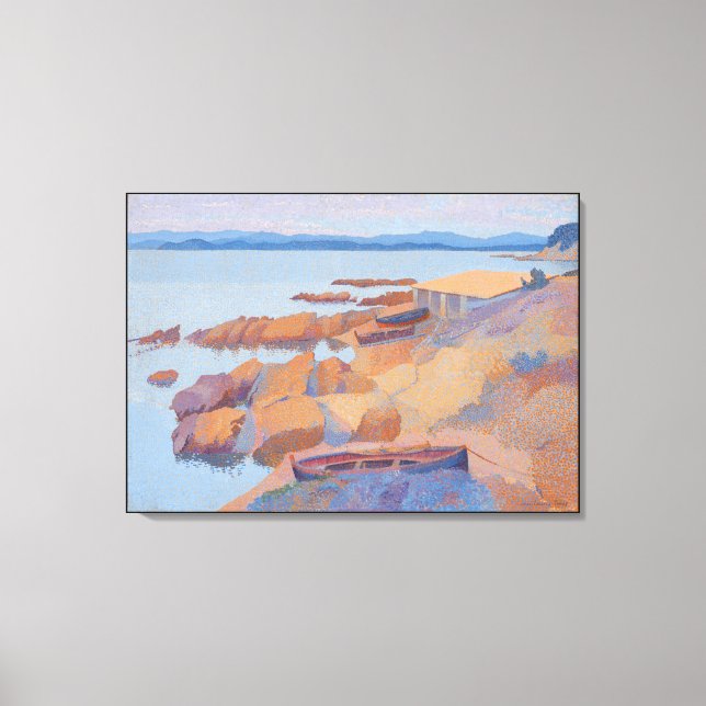 "Coast near Antibes" by Henri Edmond Cross Canvas Print (Front)