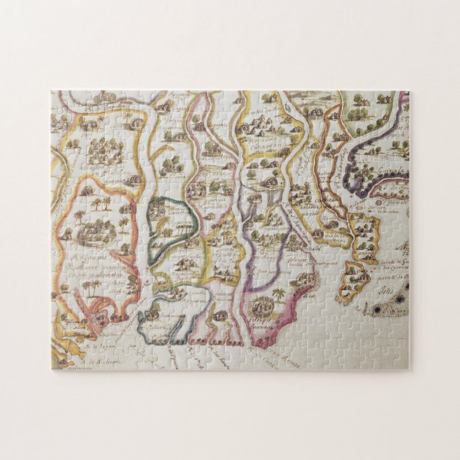 Coast of Africa and the River Gambia | 1622 Jigsaw Puzzle (Horizontal)