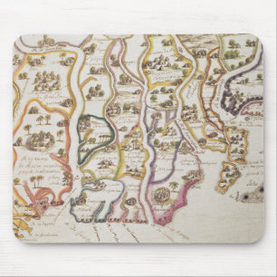 Coast of Africa and the River Gambia 1622 Mouse Mat
