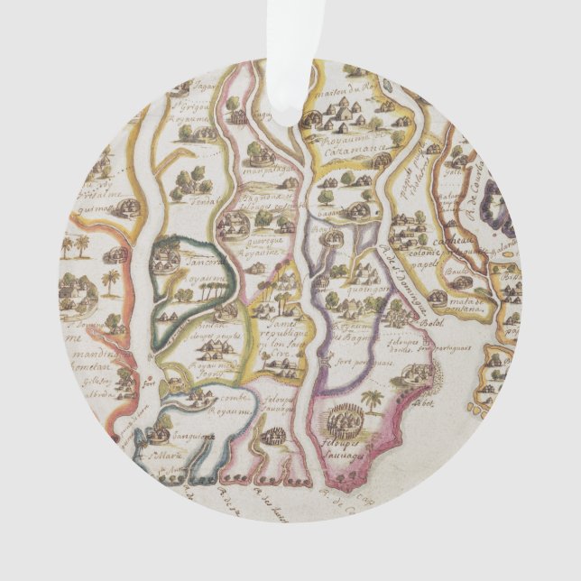 Coast of Africa and the River Gambia | 1622 Ornament (Front)